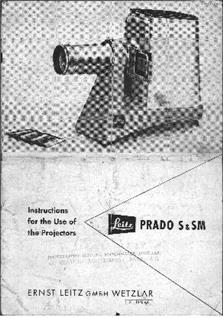 Leica Prado SM manual. Camera Instructions.